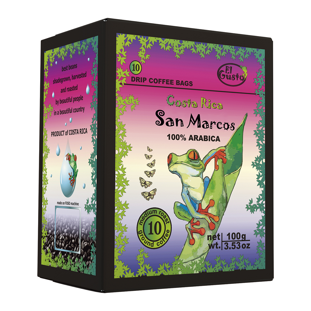 GROUND ROASTED COFFEE San Marcos Drip Coffee Bags - 3.53 Oz - Image 1