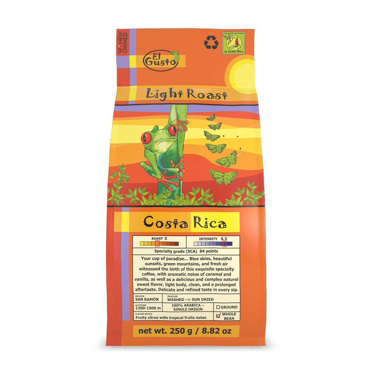 ROASTED GROUND COFFEE El Gusto Light Roast - 8.8 Oz - Image 1