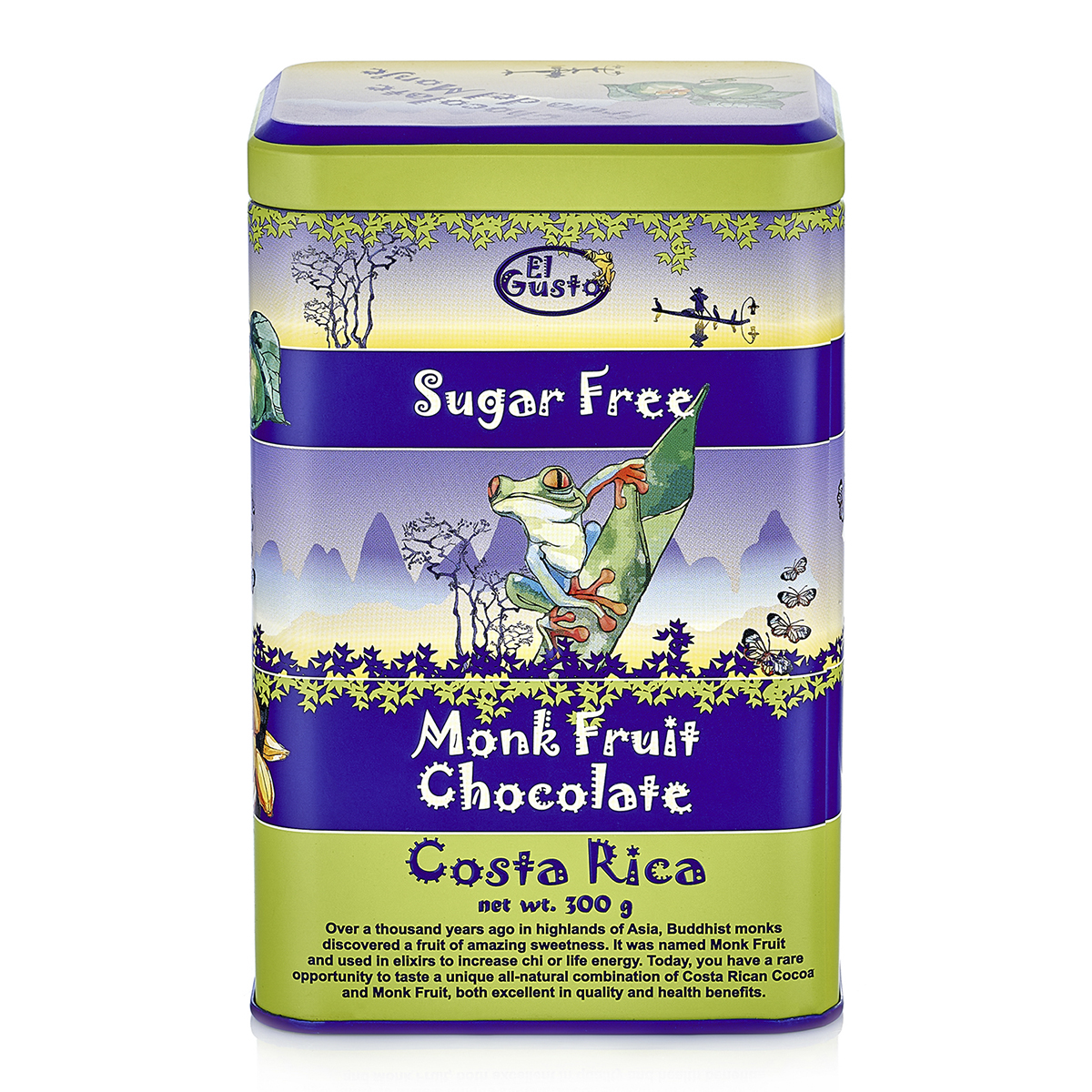 SUGAR FREE COCOA MONK FRUIT CHOCOLATE – EL GUSTO - 10.58 Oz - Image 1