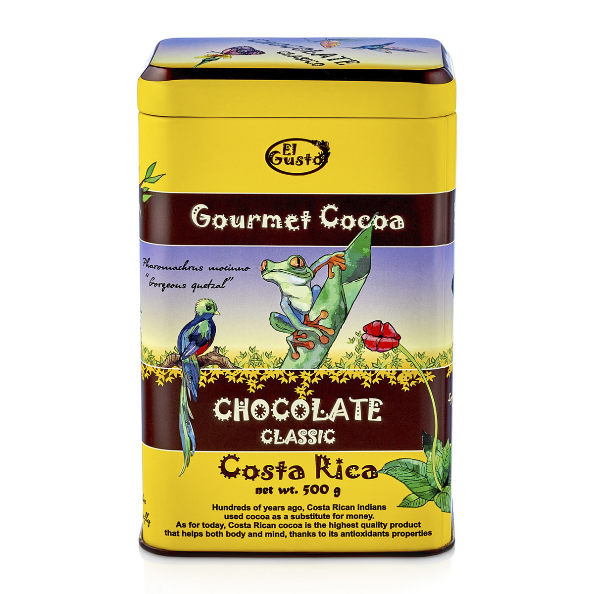GOURMET COCOA CHOCOLATE CLASSIC 30% - EL GUSTO 17.64 Oz - Image 1
