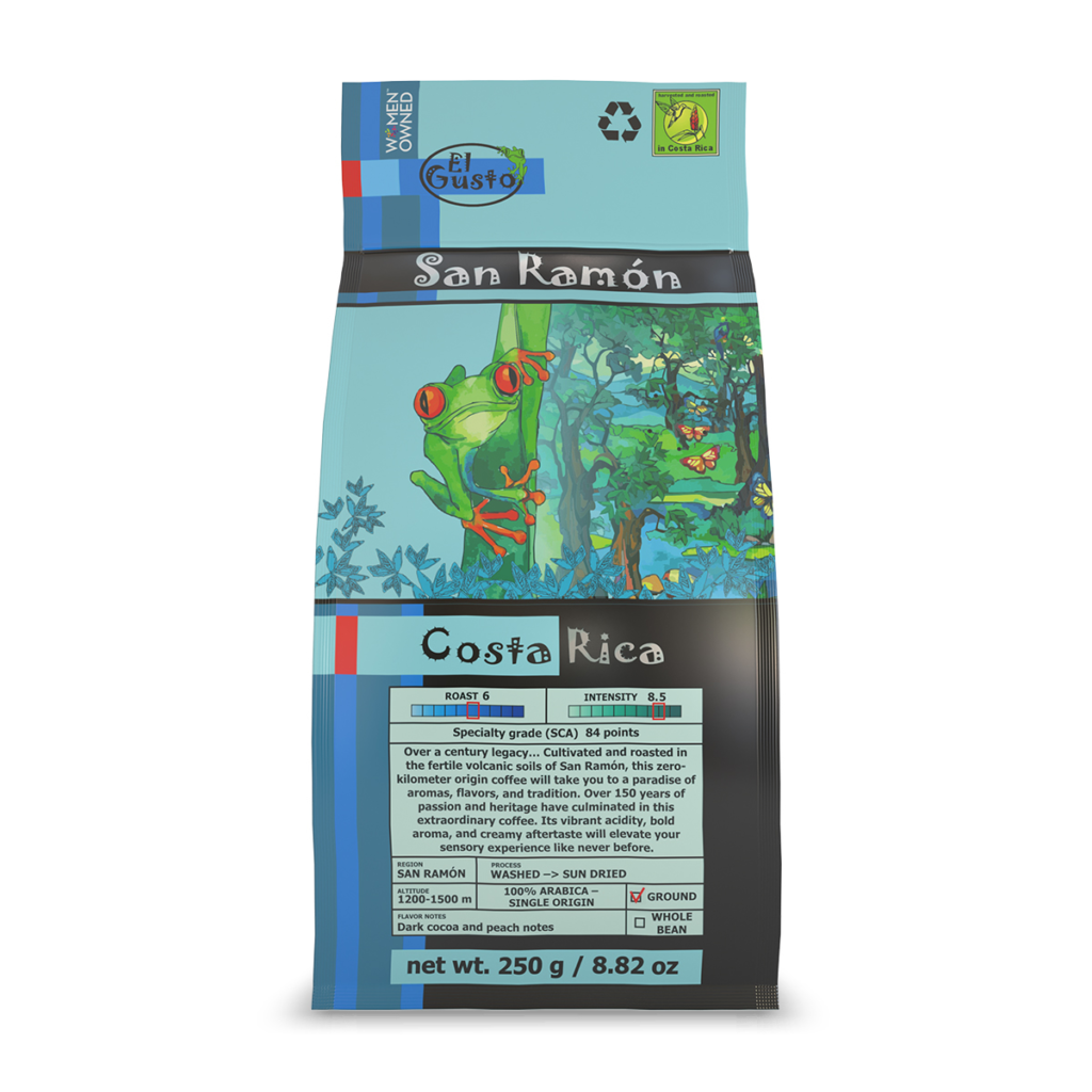 ROASTED GROUND COFFEE El Gusto San Ramón - 8.8 Oz