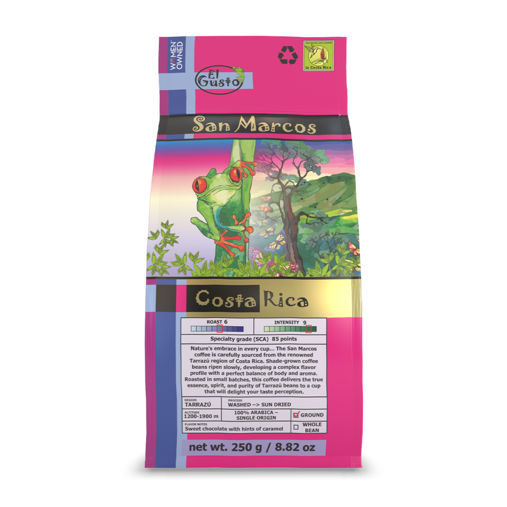 ROASTED GROUND COFFEE El Gusto San Marcos - 8.8 Oz
