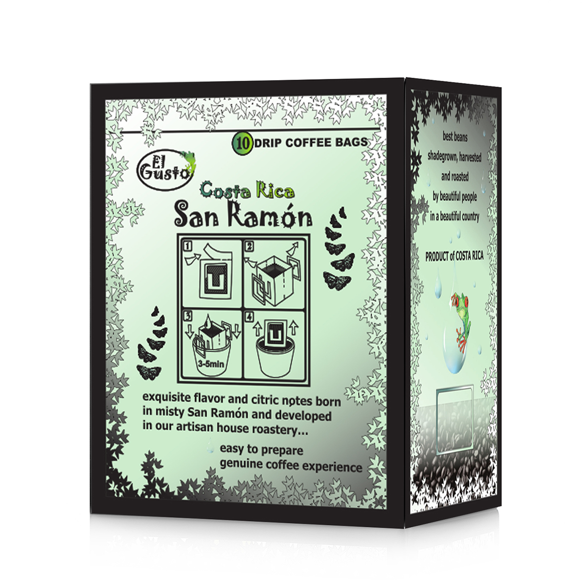 GROUND ROASTED COFFEE San Ramón Drip Coffee Bags - 3.53 Oz - Image 2