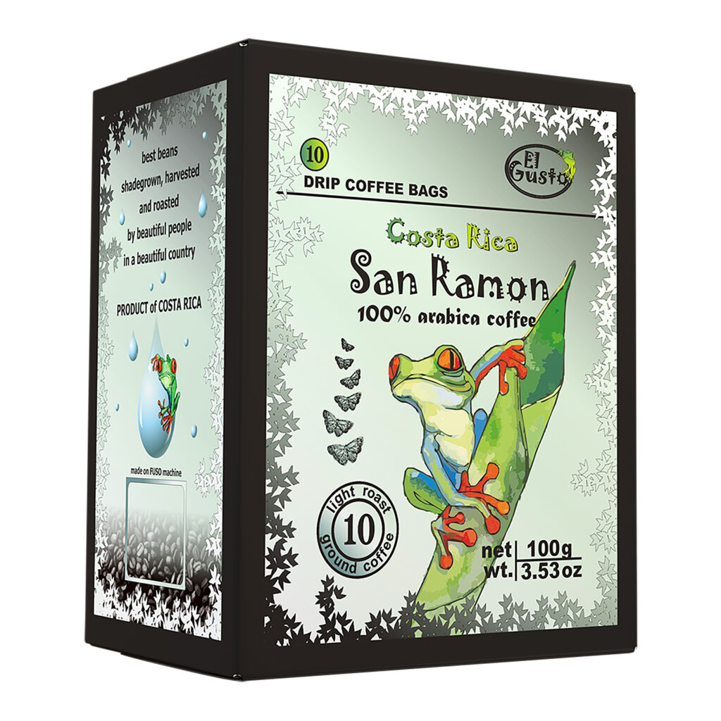 GROUND ROASTED COFFEE San Ramón Drip Coffee Bags - 3.53 Oz