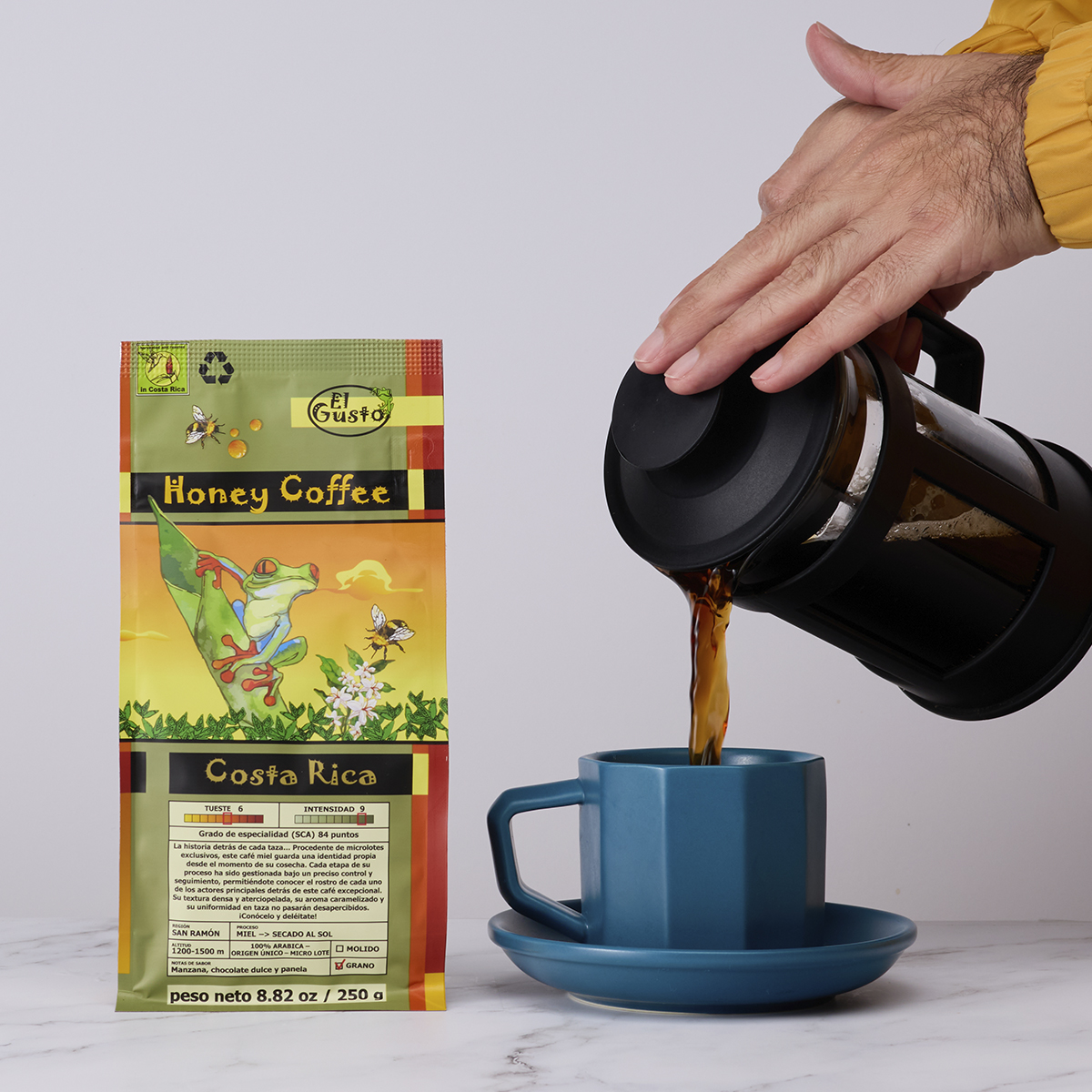 Costa Rican Honey Process Ground Coffee | El Gusto Foods 8.8 Oz - Image 3