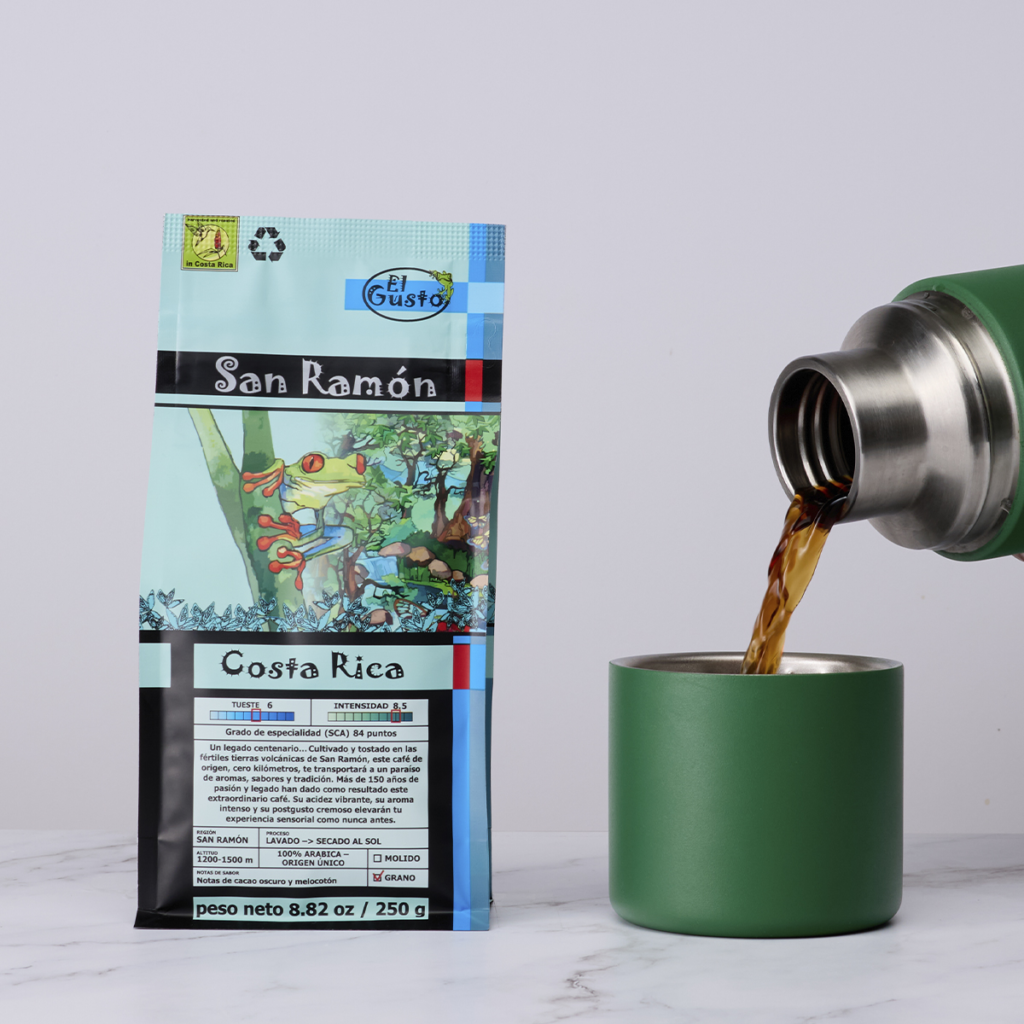 ROASTED WHOLE BEAN COFFEE El Gusto San Ramón - 8.8 Oz