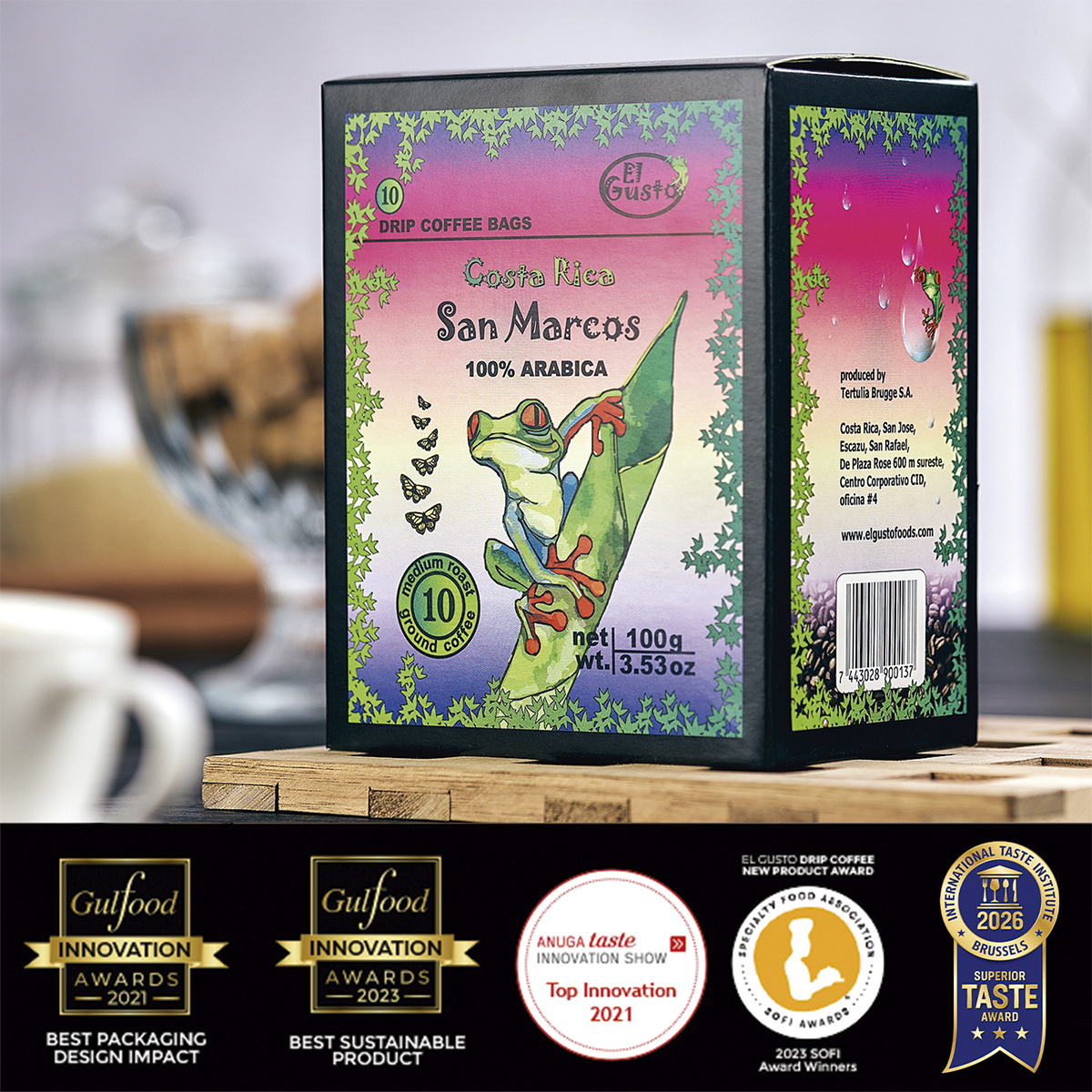 GROUND ROASTED COFFEE San Marcos Drip Coffee Bags - 3.53 Oz - Image 3