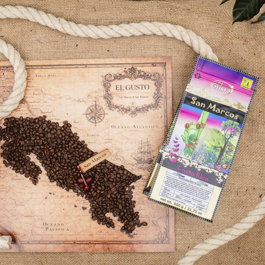 ROASTED WHOLE BEAN COFFEE El Gusto San Marcos - 31.75 Onz