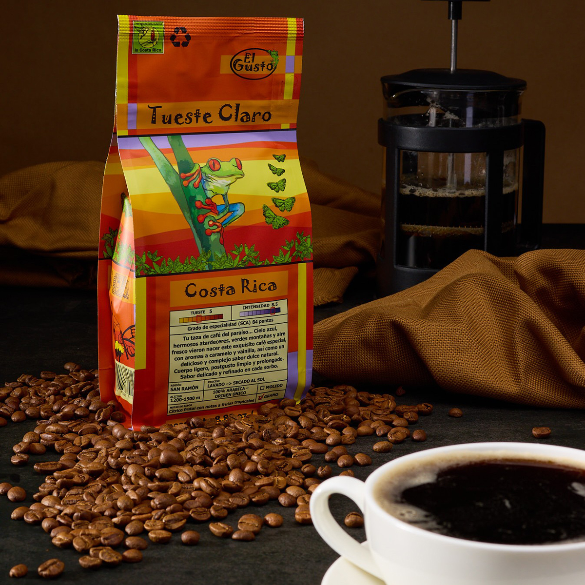 ROASTED GROUND COFFEE El Gusto Light Roast - 8.8 Oz - Image 4