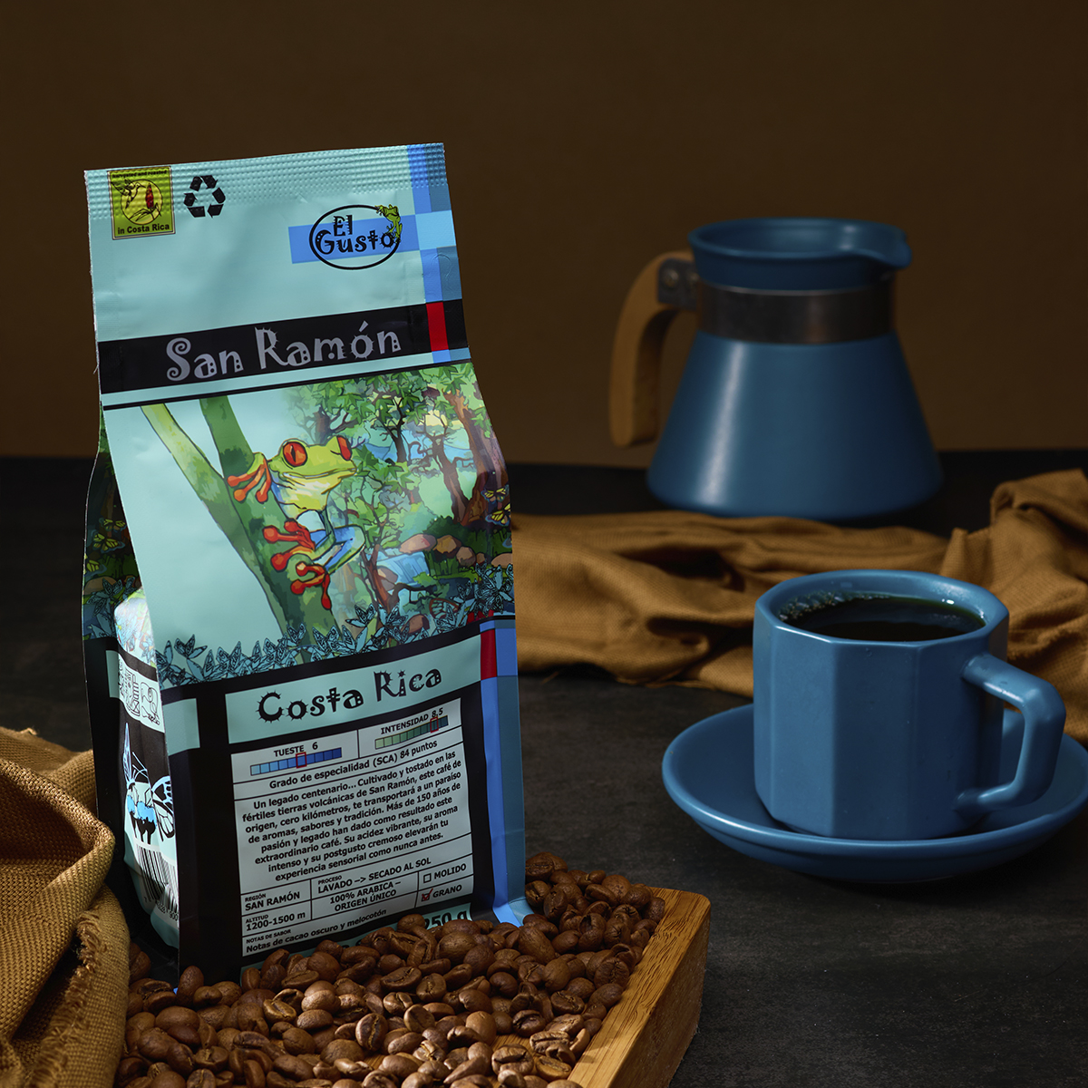 ROASTED WHOLE BEAN COFFEE El Gusto San Ramón - 8.8 Oz - Image 4