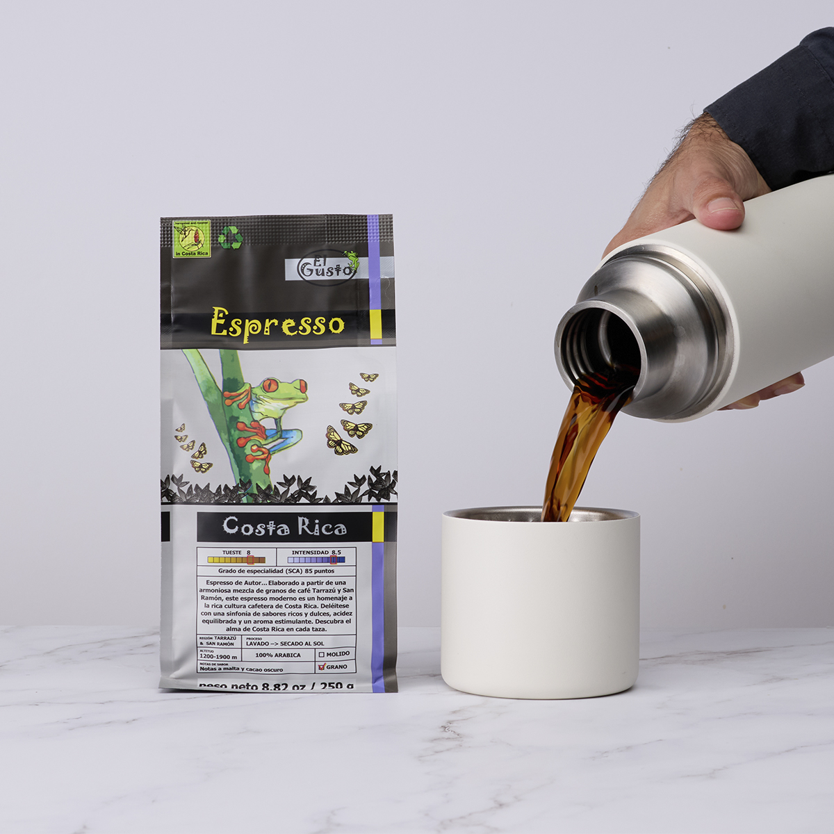 ROASTED GROUND COFFEE El Gusto Espresso - 8.8 Oz - Image 4