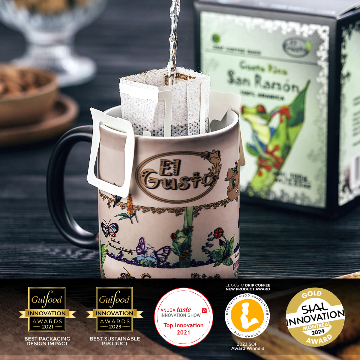 GROUND ROASTED COFFEE San Ramón Drip Coffee Bags - 3.53 Oz - Image 4