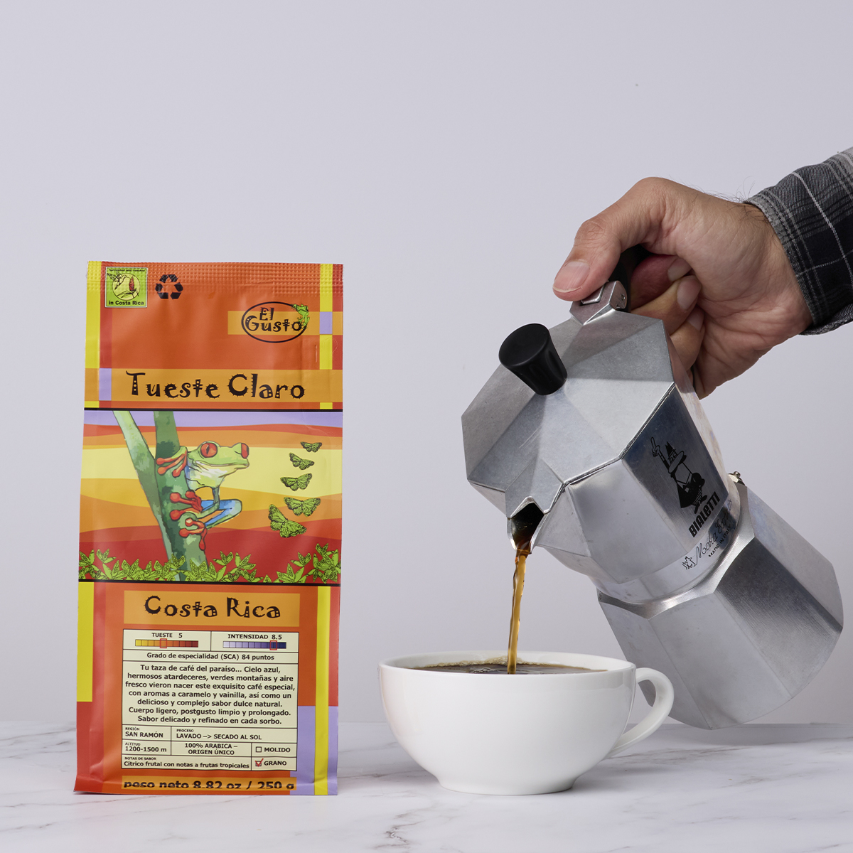 ROASTED WHOLE BEAN COFFEE El Gusto Light Roast - 8.8 Oz - Image 5