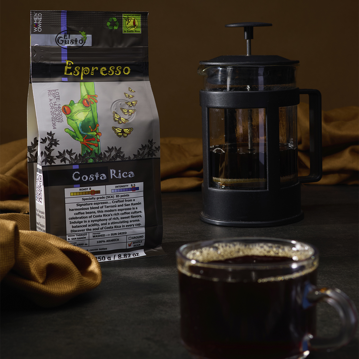 ROASTED GROUND COFFEE El Gusto Espresso - 8.8 Oz - Image 5