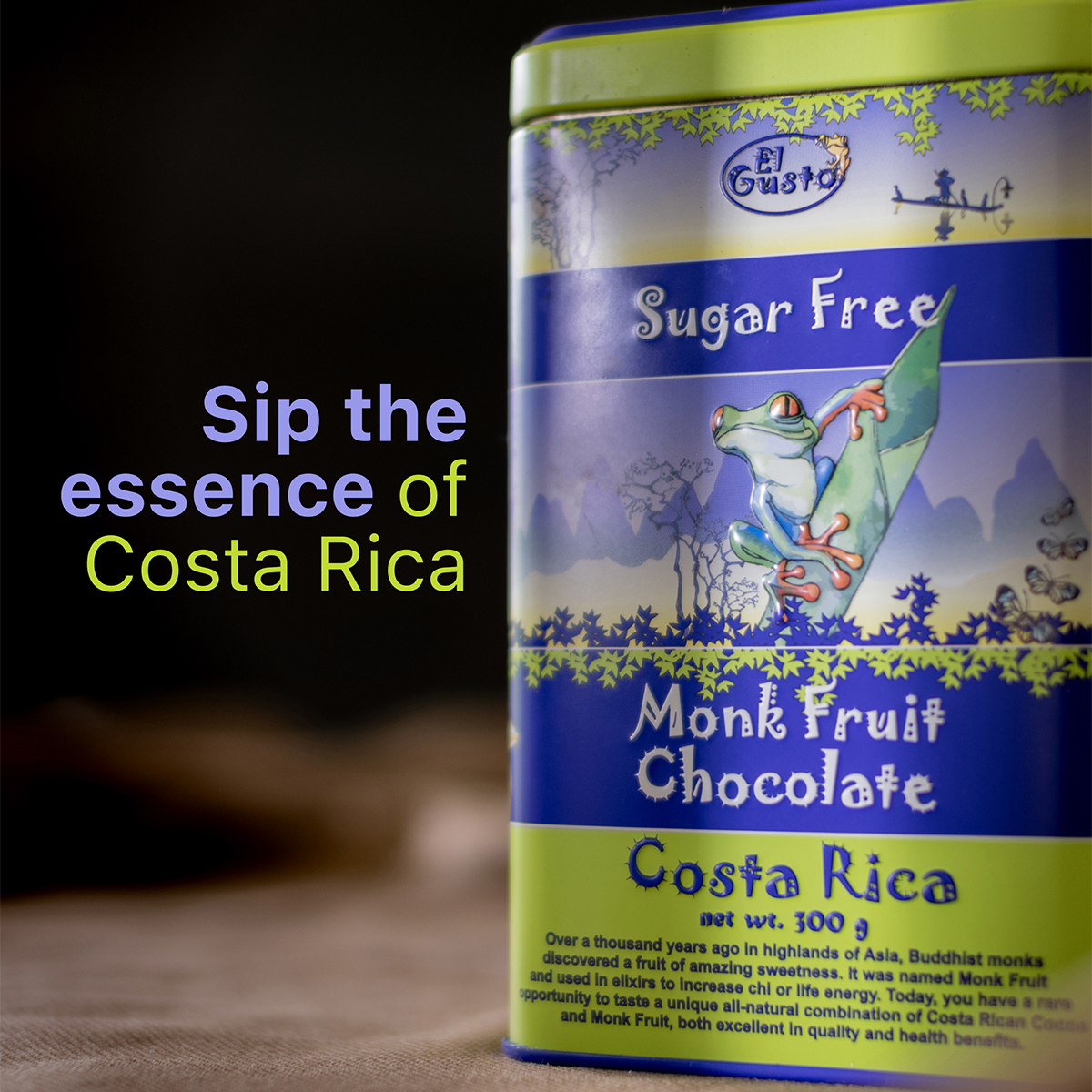 SUGAR FREE COCOA MONK FRUIT CHOCOLATE – EL GUSTO - 10.58 Oz - Image 6