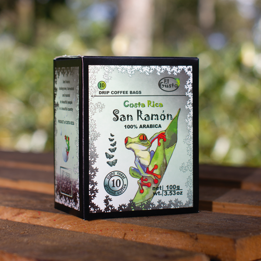 GROUND ROASTED COFFEE San Ramón Drip Coffee Bags - 3.53 Oz